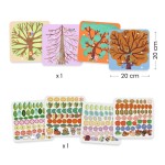 Zestaw artystyczny filcowe wyklejanki DRZEWA / Djeco