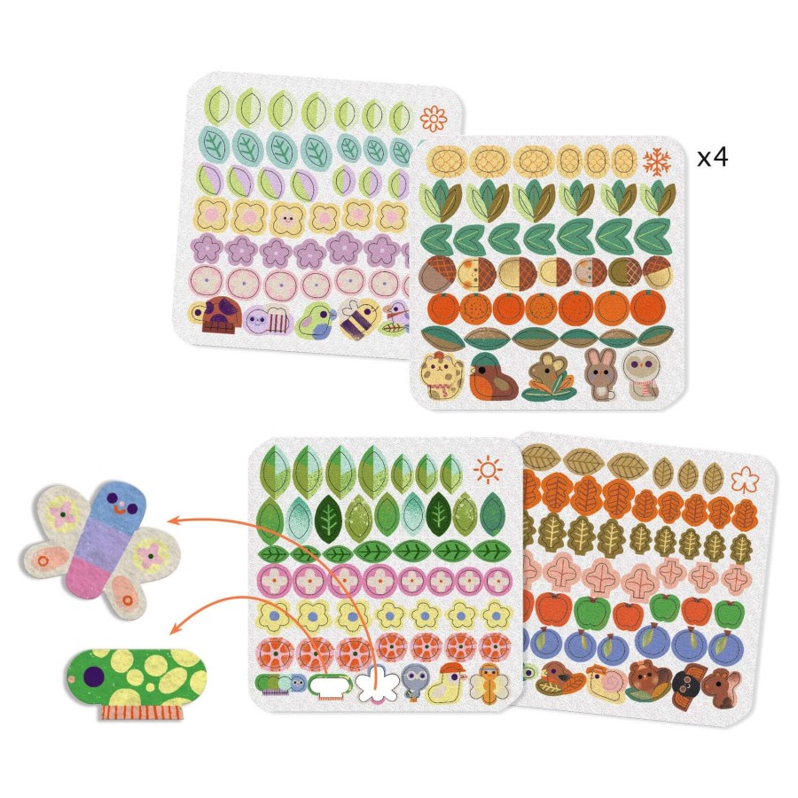 Zestaw artystyczny filcowe wyklejanki DRZEWA / Djeco