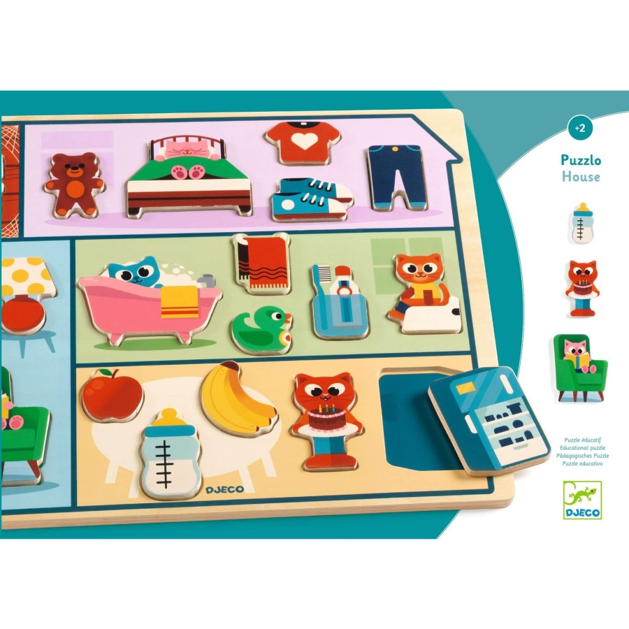 Drewniana łamigłówka DOM 2+ / Djeco