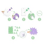 Zestaw artystyczny ZWIERZĄTKA 3D / Djeco