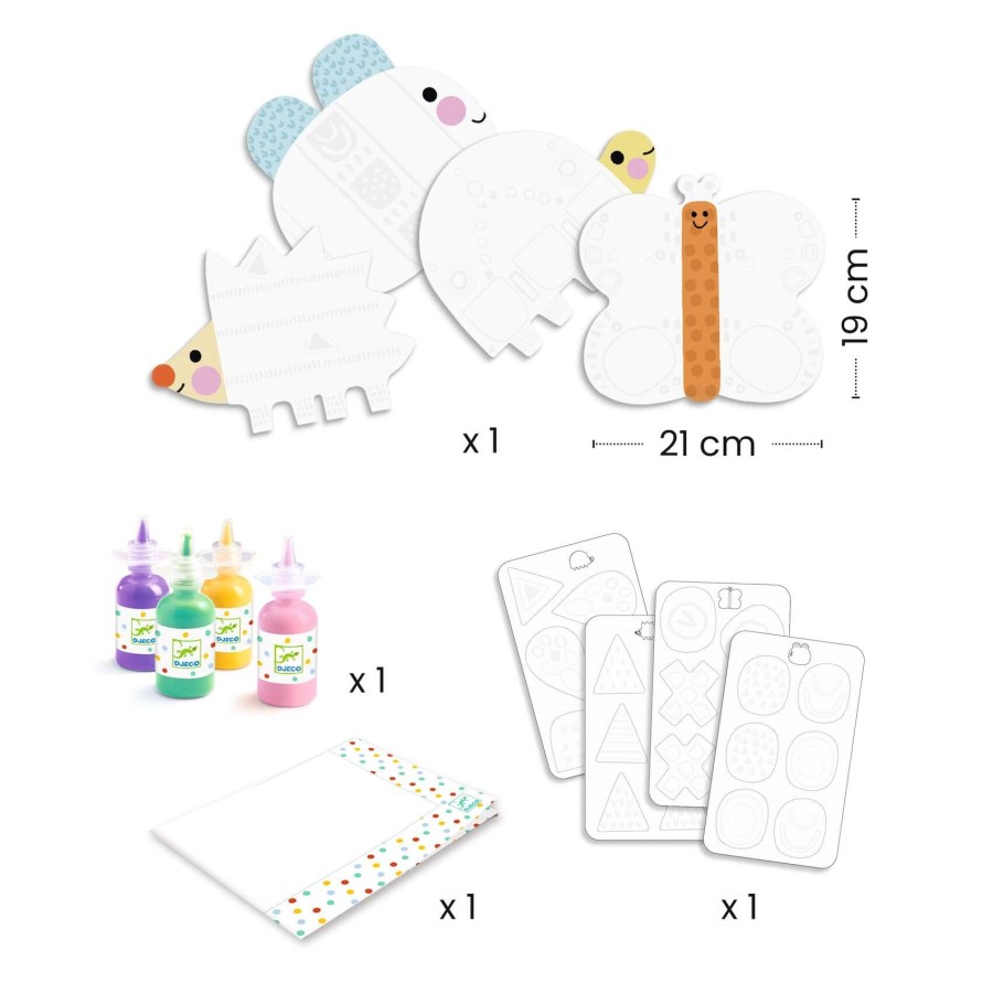 Zestaw artystyczny ZWIERZĄTKA 3D / Djeco