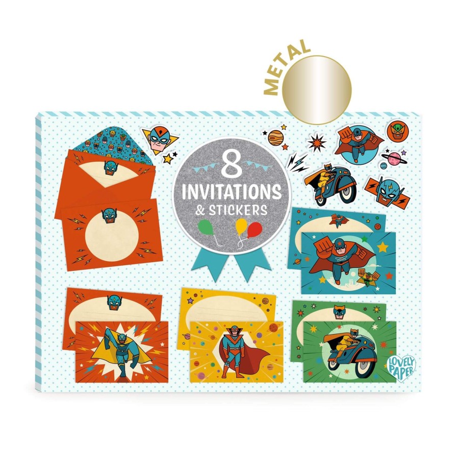 Zestaw do tworzenia zaproszeń SUPERBOHATER / Djeco