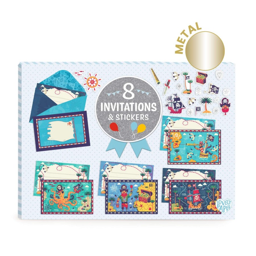 Zestaw do tworzenia zaproszeń PIRACI / Djeco