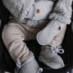 Rękawiczki dziecięce wełniane Sierra - grey / Zaffiro