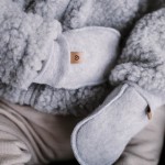 Rękawiczki dziecięce wełniane Sierra - grey / Zaffiro
