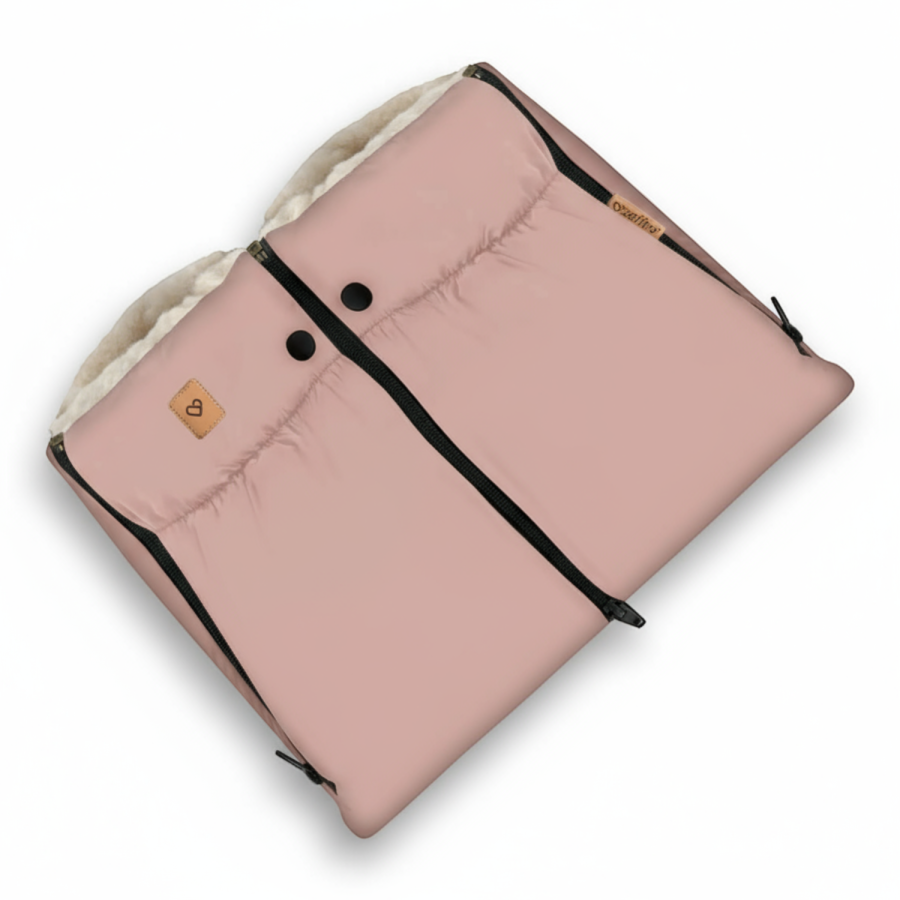 Mufka do wózka Aspen- baby pink / Zaffiro