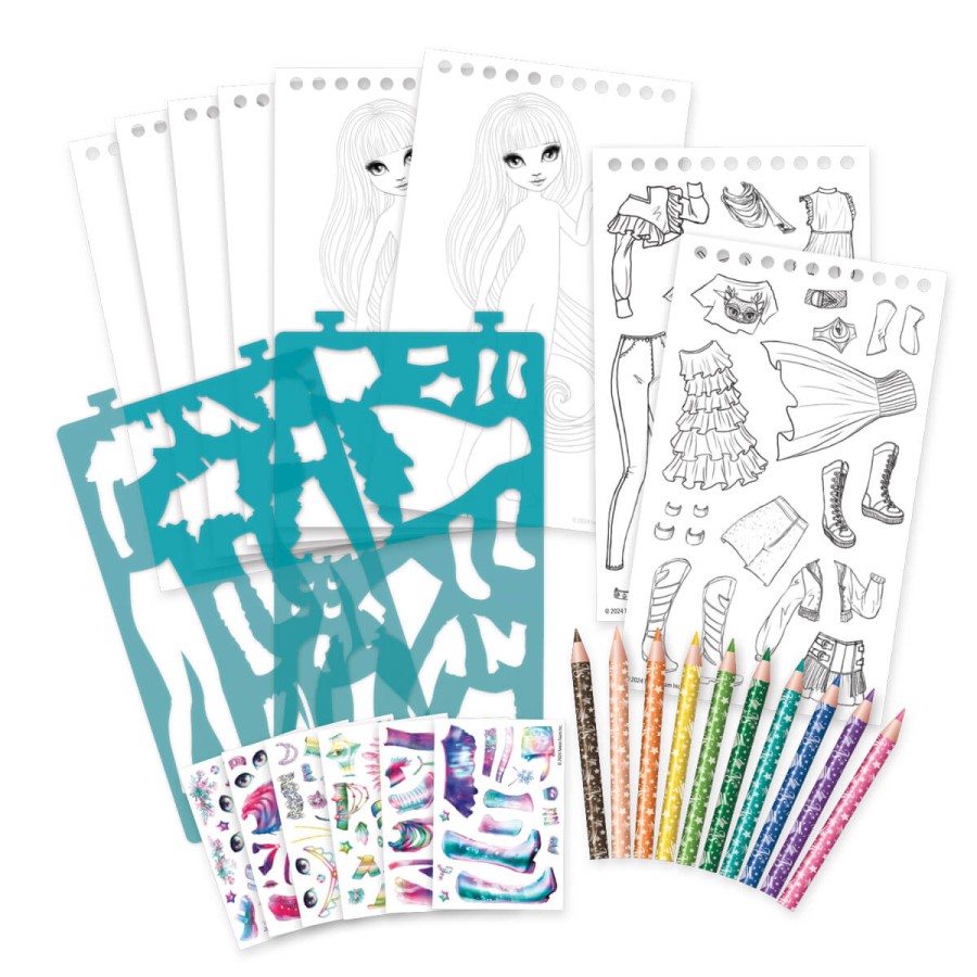 Szkicownik do projektowania ubrań, Isadora 7+ / Nebulous Stars