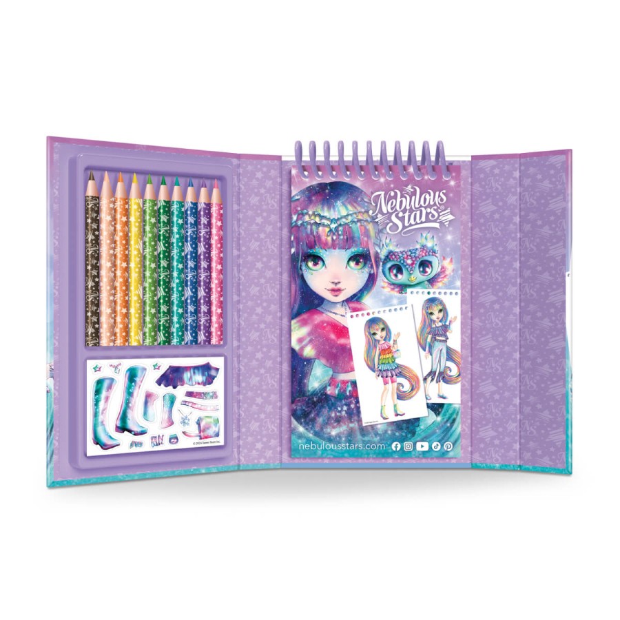 Szkicownik do projektowania ubrań, Isadora 7+ / Nebulous Stars