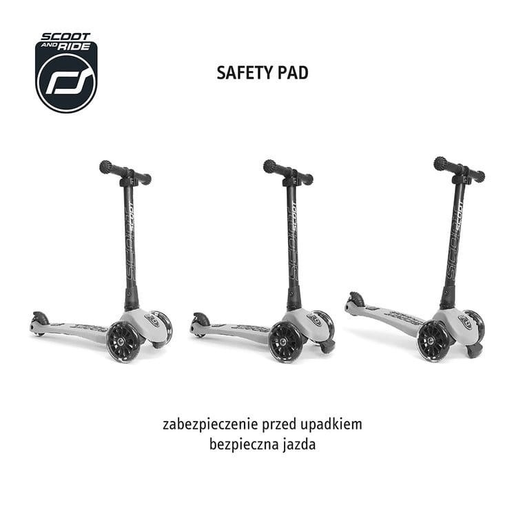 Highwaykick 3 LED Hulajnoga składana ze świecącymi kółkami 3+ Ash / Scootandride