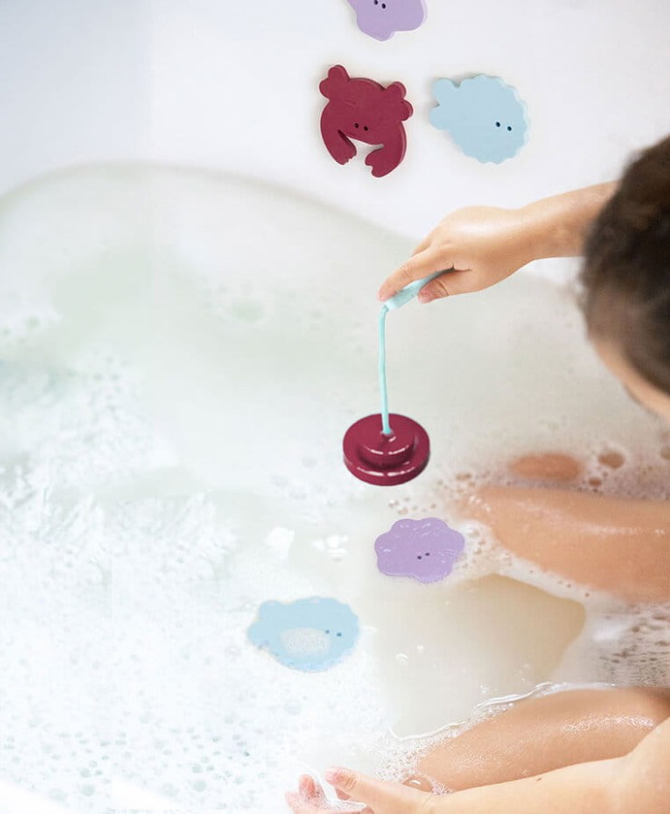 Zestaw piankowych naklejek do kąpieli z wędką - Seaside / QUUT