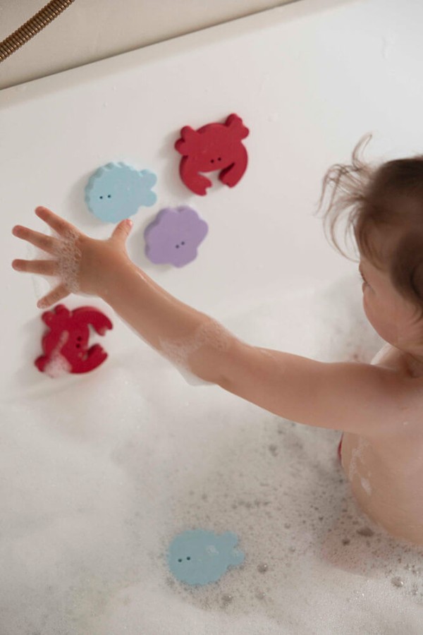 Zestaw piankowych naklejek do kąpieli z wędką - Seaside / QUUT