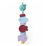 Klocki piankowe do nawlekania do kąpieli Beedi - Fish Burgundy / QUUT