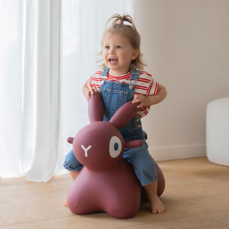 Skoczek Hoppi Bunny - Burgundy / QUUT