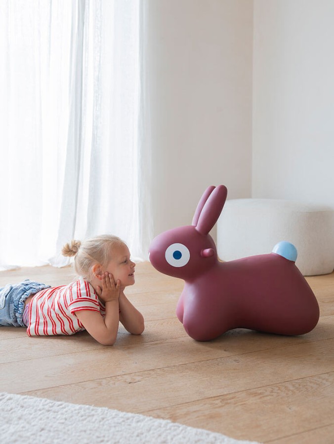 Skoczek Hoppi Bunny - Burgundy / QUUT