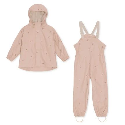 Zestaw przeciwdeszczowy Rainy Palme - Cherry / Konges slojd