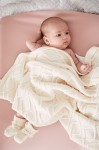 Buciki niemowlęce merino - latte / Pink no More