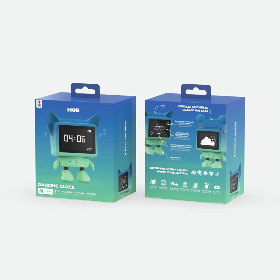 Tańczący budzik – niebieski / MOB