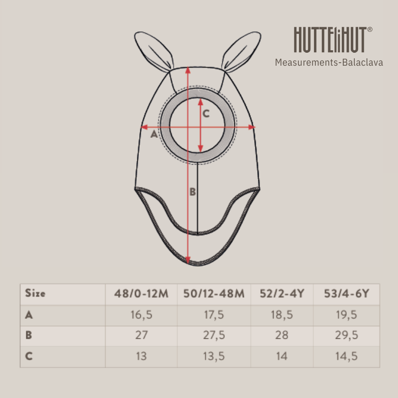 Kominiarka z uszkami misia - Medium Grey Melange / HUTTEliHUT