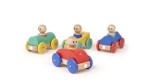 Drewniane klocki magnetyczne BABY & TODDLER Magnetic Racer Poppy/Blue / TEGU