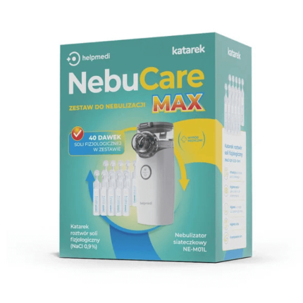 NebuCare MAX zestaw do nebulizacji niemowląt i dzieci / Katarek Helpimed
