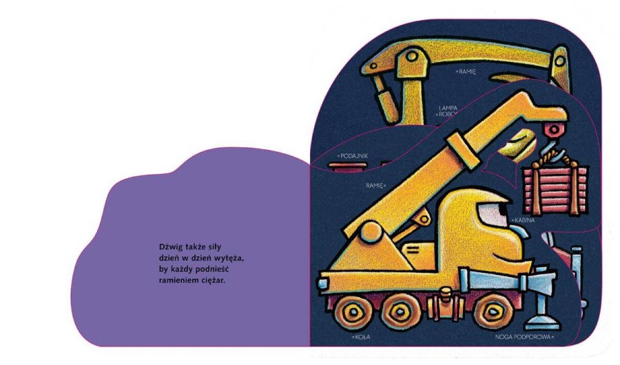 Koparka i cyfry. Snów kolorowych, placu budowy / Nasza księgarnia