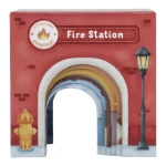 Wieża do układania + 6 autek FSC / Little Dutch