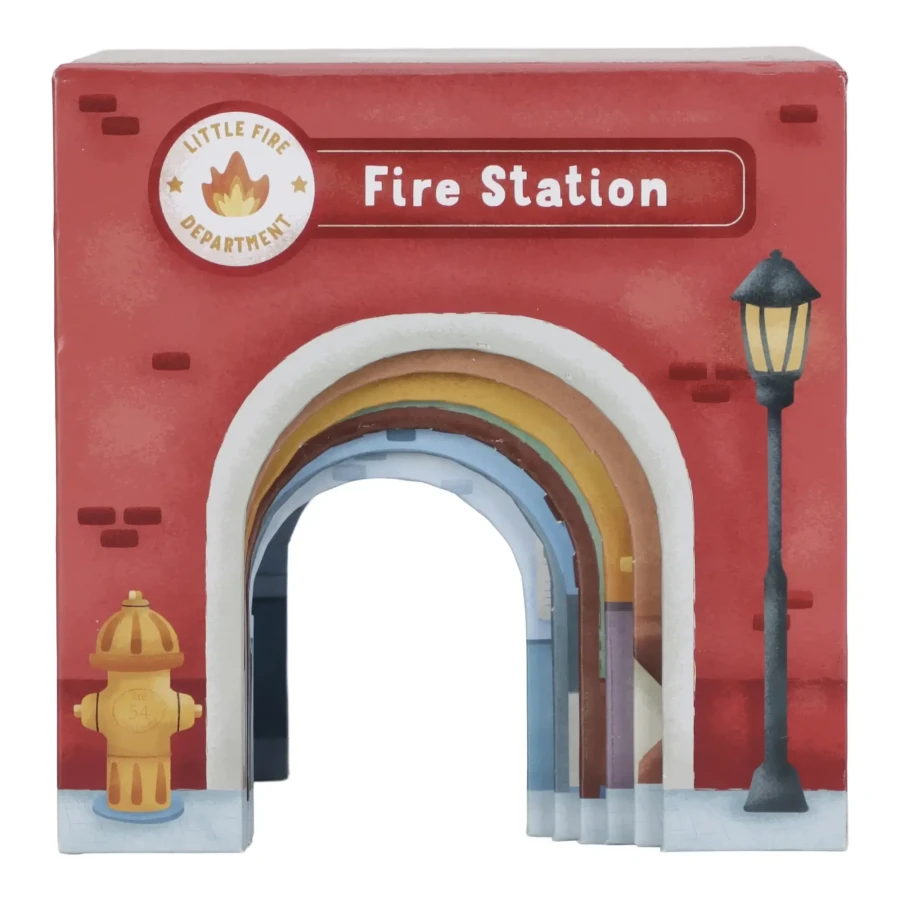 Wieża do układania + 6 autek FSC / Little Dutch