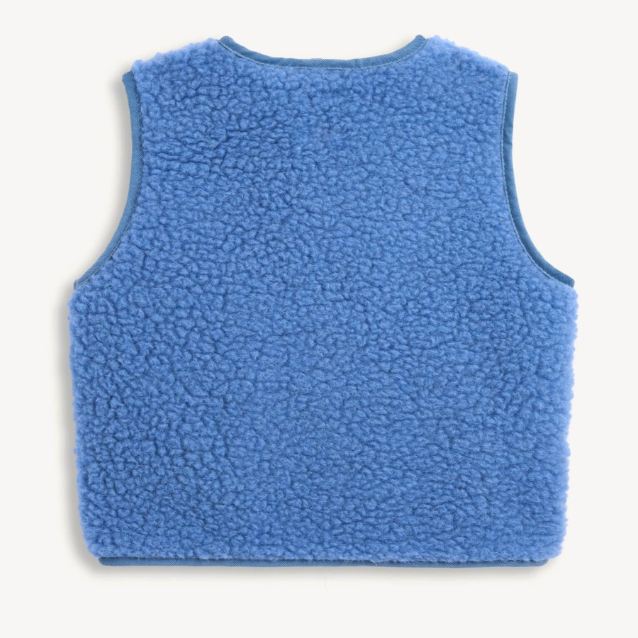 Dziecięca kamizelka merino - ice blue / Happymess