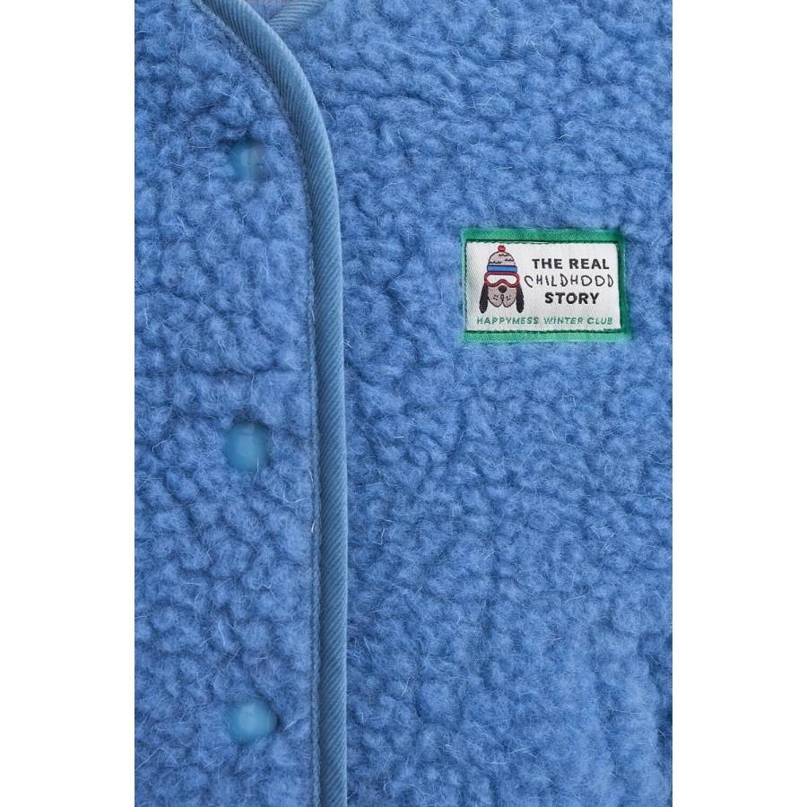 Dziecięca kamizelka merino - ice blue / Happymess