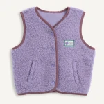 Dziecięca kamizelka merino - lilac cloud / Happymess