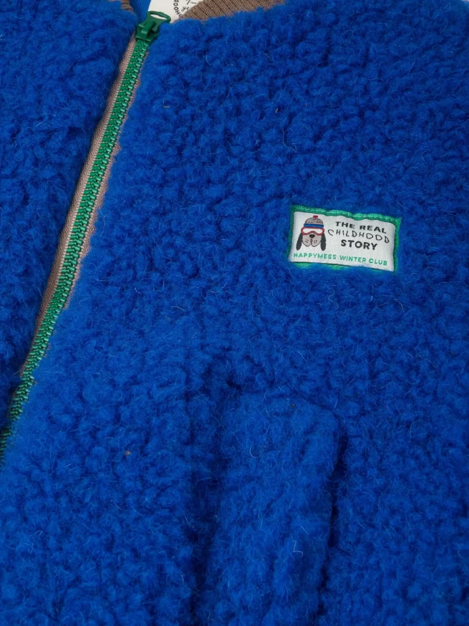 Kurtka wełniana merino - cobalt / Happymess