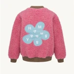 Kurtka wełniana merino - dusty pink / Happymess