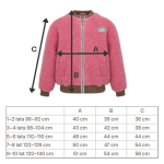 Kurtka wełniana merino - dusty pink / Happymess