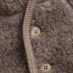 Kurtka 100% wełny merino Pixie Teddy - Camel Melange / HUTTEliHUT