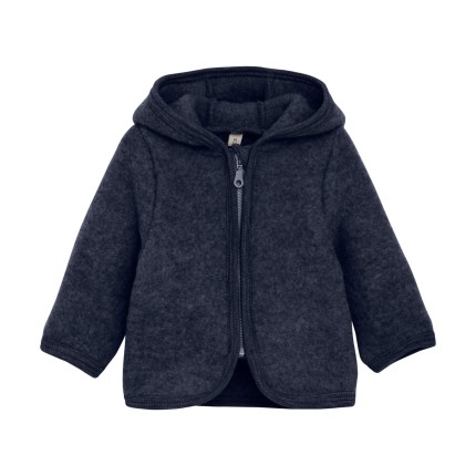 Kurtka 100% wełny merino - Navy Melange / HUTTEliHUT