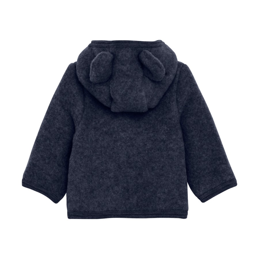 Kurtka 100% wełny merino - Navy Melange / HUTTEliHUT