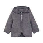 Kurtka 100% wełny merino - Medium Grey Melange / HUTTEliHUT