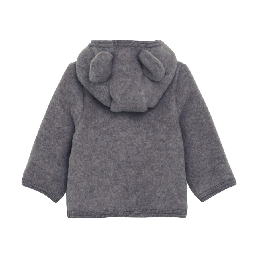 Kurtka 100% wełny merino - Medium Grey Melange / HUTTEliHUT