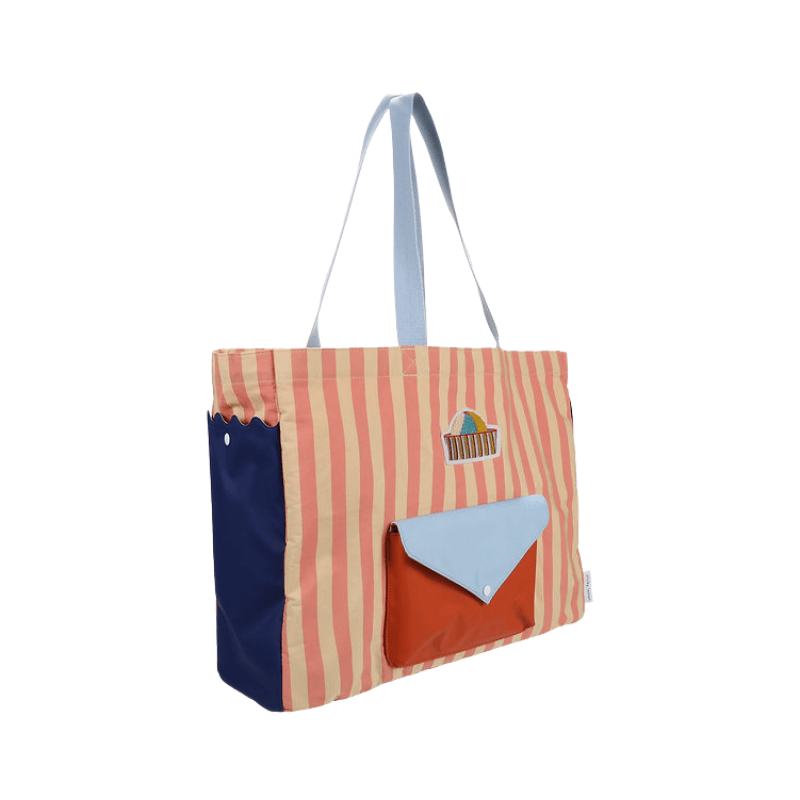 Torba shopperka - coral pink, sandy yellow / STICKY LEMON