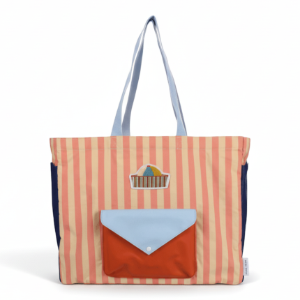 Torba shopperka - coral pink, sandy yellow / STICKY LEMON