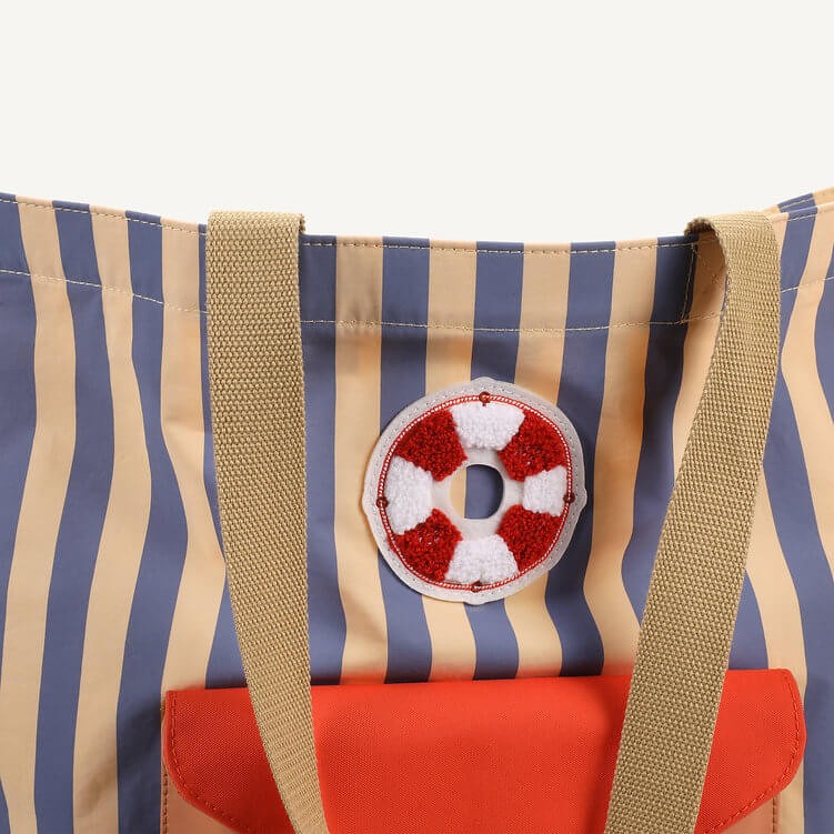 Torba shopperka - blue whale, sandy yellow / STICKY LEMON