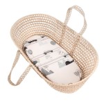 Prześcieradło bambusowe do gondoli, kosza mojżesza, kołyski wisienki / Samiboo