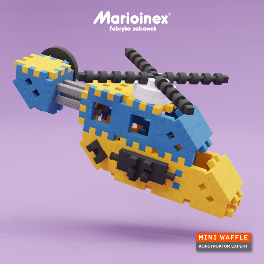 Klocki waffle MINI Konstruktor Expert 141 szt. / Marioinex