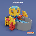 Klocki waffle MINI Konstruktor Expert 141 szt. / Marioinex