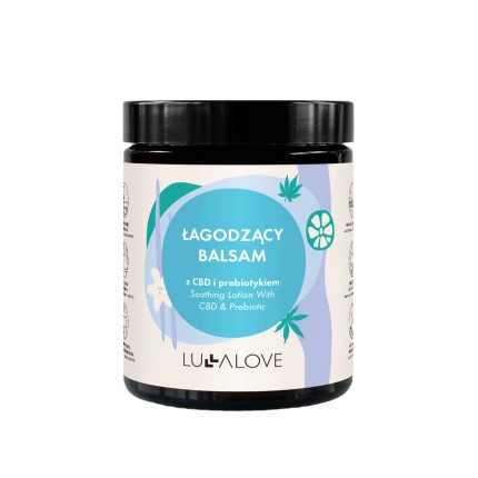 Łagodzący balsam z CBD i prebiotykiem - do twarzy i ciała, 180 ml / Lullalove