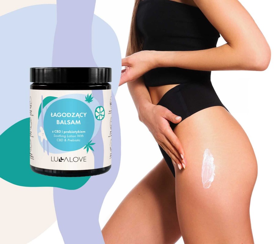 Łagodzący balsam z CBD i prebiotykiem - do twarzy i ciała, 180 ml / Lullalove
