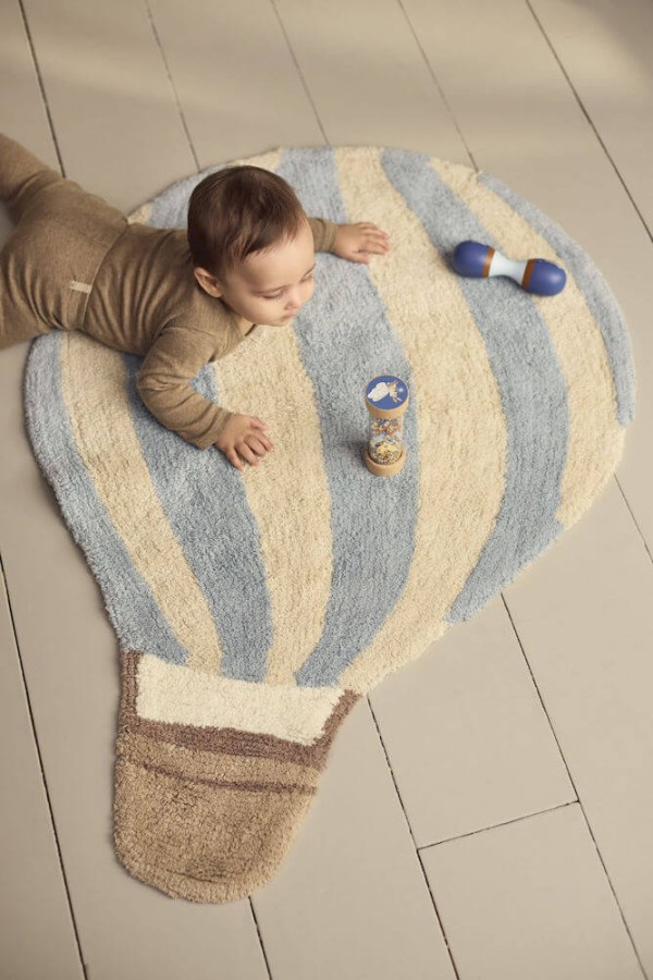 Dywan dla dzieci Air balloon Pearl Blue / Filibabba 