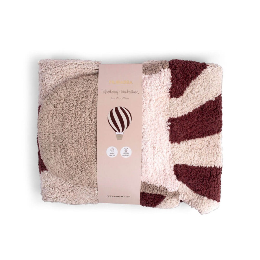 Dywan dla dzieci Air balloon Deeply Red / Filibabba 