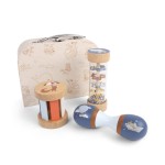 Drewniane zabawki sensoryczne w walizce / Filibabba 