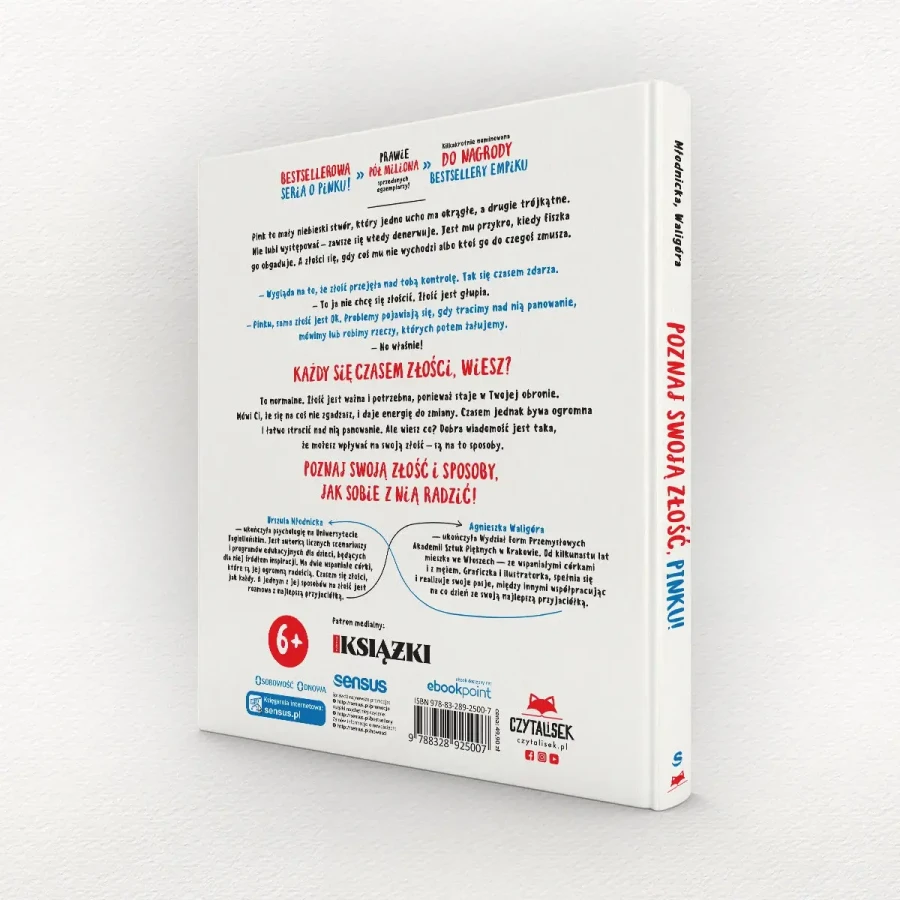 Poznaj swoją złość, Pinku! Książka o złości i innych emocjach dla dzieci i dla rodziców trochę też / Sensus